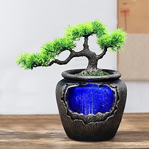 Indoor Bonsai Water Fountain with LED Light
