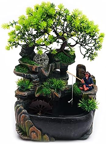 118 Inch Tabletop Rockery Fountain With LED Light