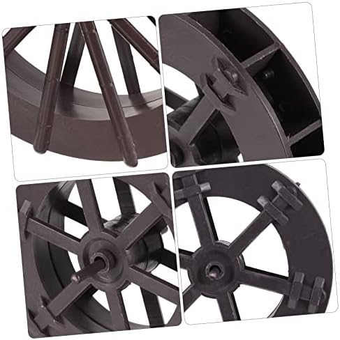 2pcs Fountain Feng Shui Wheel Sculpture Decor Tabletop Mini Waterfall Accessories