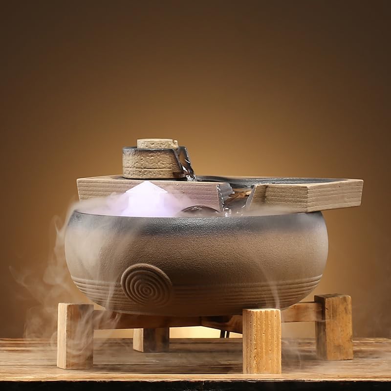 Calm Indoor Tabletop Fountain Ceramic Water Decor