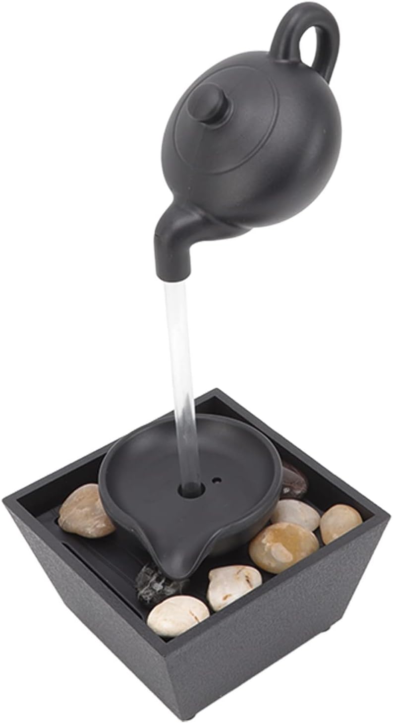 Floating Teapot Waterfall Office Desk Fountain Decoration