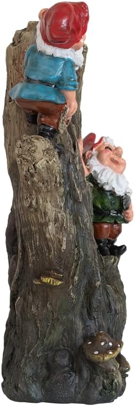 Decorative Woodland Gnome Water Fountain with LED Light 1