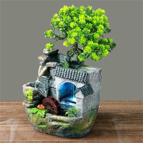 Mini Rockery Water Fountain Humidifier Decor