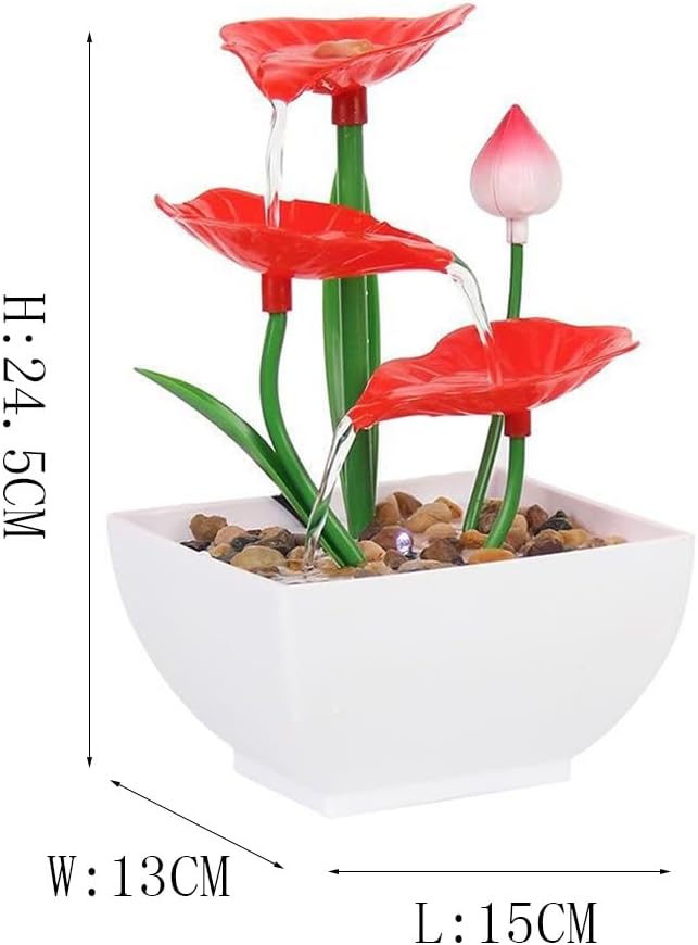 Modern Style Desktop Water Fountain for Meditation and Decor