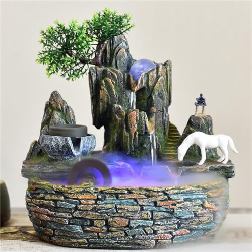 Rockery Water Fountain Feng Shui Landscape Decor