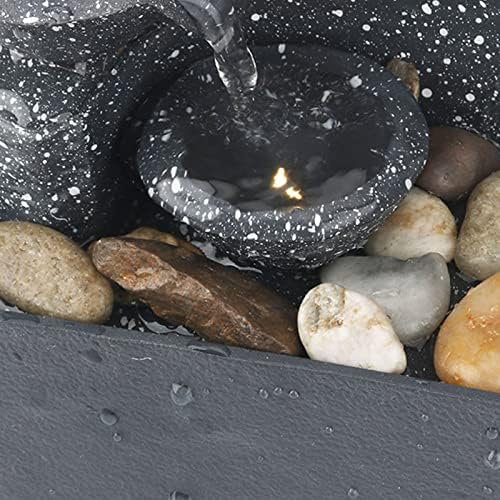 Yitengteng Indoor Fountain Ornament Mini Tabletop Fountain Decoration for Home Office