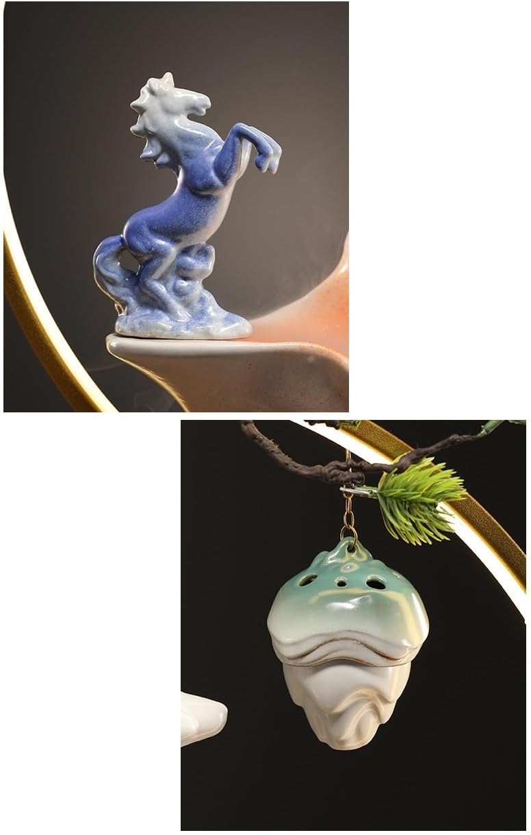 Indoor Lucky Water Fountain with Circulating Water for Living Room and Office