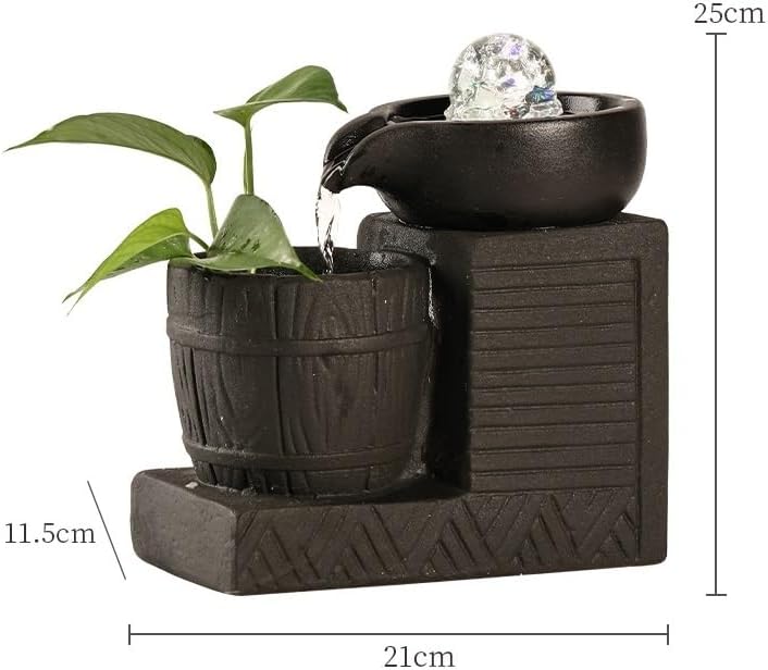 Elegant Ceramic Tabletop Water Fountain for Home Office
