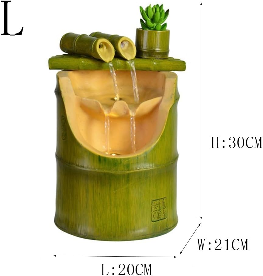 Large Bamboo Fountain for Home Office Decor
