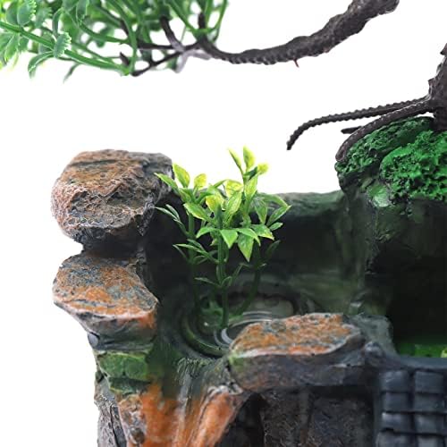 LENGBULIN Indoor Water Fountain with LED Light and Automatic Pump