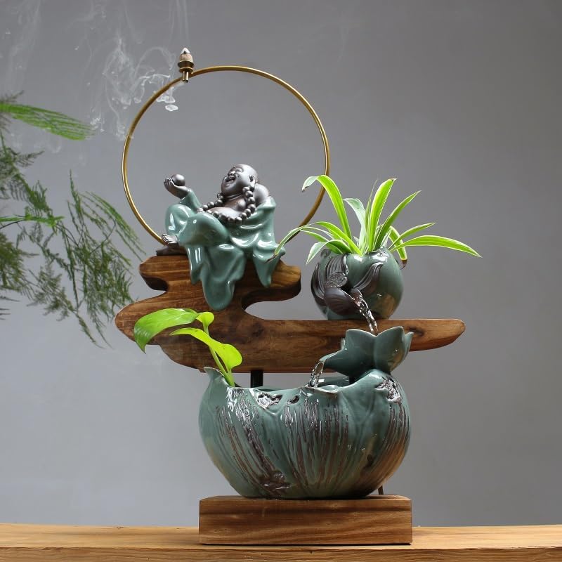 Indoor Water Fountain with Zen Waterfall Design 1