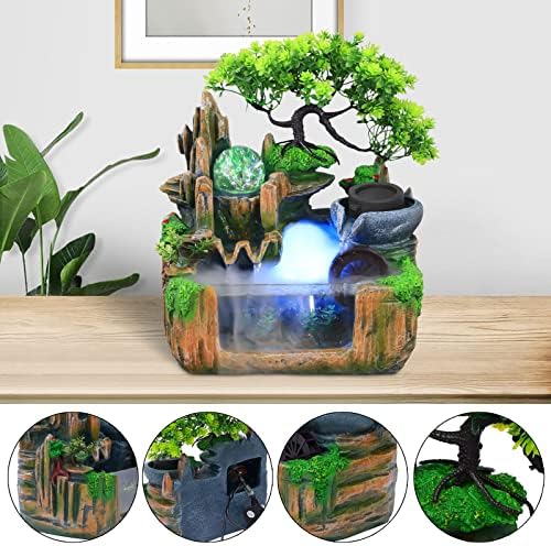 CaLaOCO Indoor Fountain Rockery with Atomizer and LED Light 1