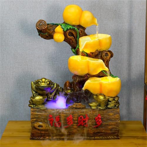 Calabash Water Ornament for Home Office Desktop Decor Fountain