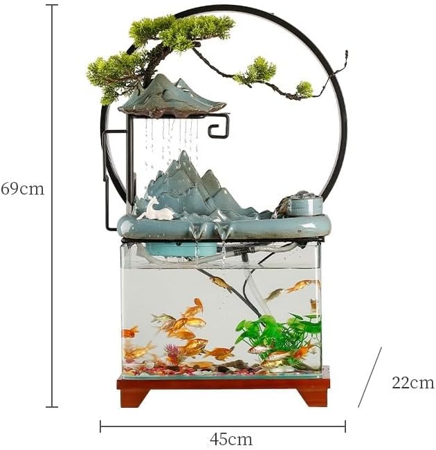 Indoor Fountain Tabletop Landscape Decor for Home Office