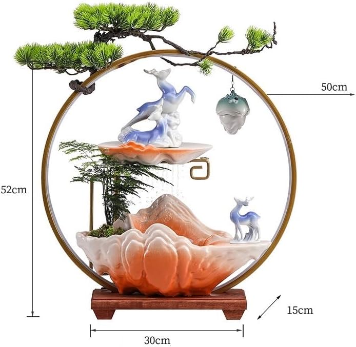 Water Fountain Indoor Zen Decorative Fountain Office Desk Bedroom Fountain