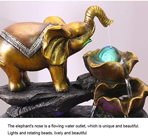 Modern Tabletop Water Fountain with LED Light and Humidifier Function
