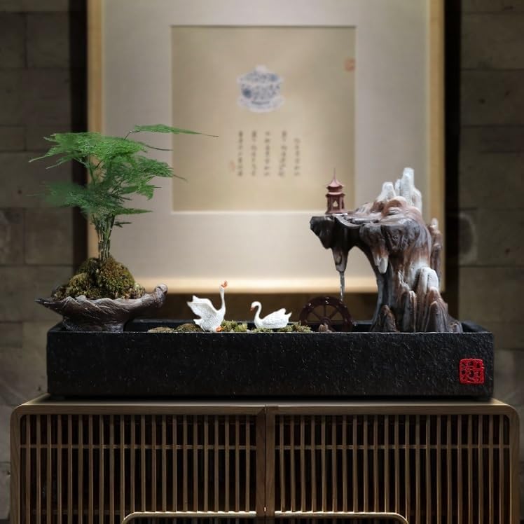 Water Fountain Indoor Zen Decorative Desktop Humidifier
