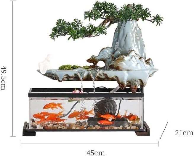 Chinese Style Tabletop Fountain with Humidifier
