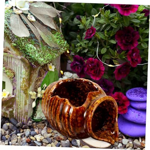 BESTYASH Ceramic Jar Water Fountain Decor for Home and Garden