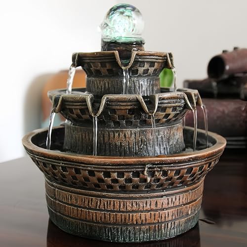 Fengshui Caishen Tabletop Water Fountain Decor 1