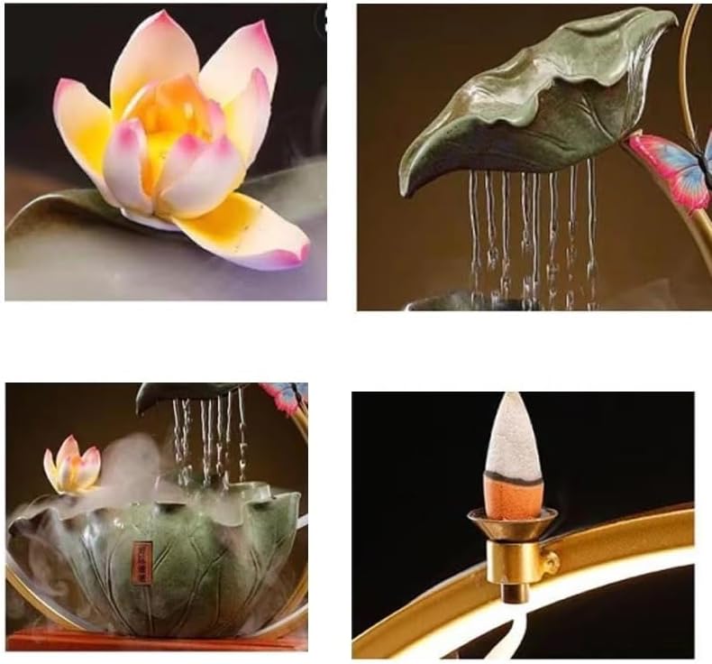 Indoor Lucky Water Fountain Decor Office Living Room Desktop Ornament