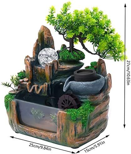 CaLaOCO Indoor Fountain Rockery with Atomizer and LED Light 1