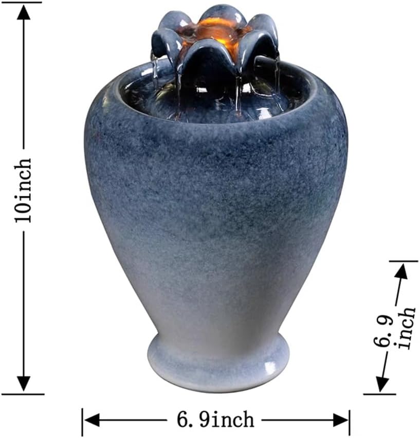 Royal Vase Desktop Water Fountain with Circulating Water Design