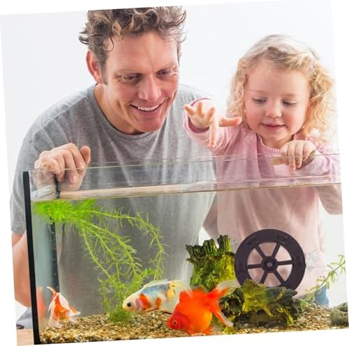 FAVOMOTO 2pcs Micro Water Wheel Fountain Decoration for Aquarium and Zen Garden