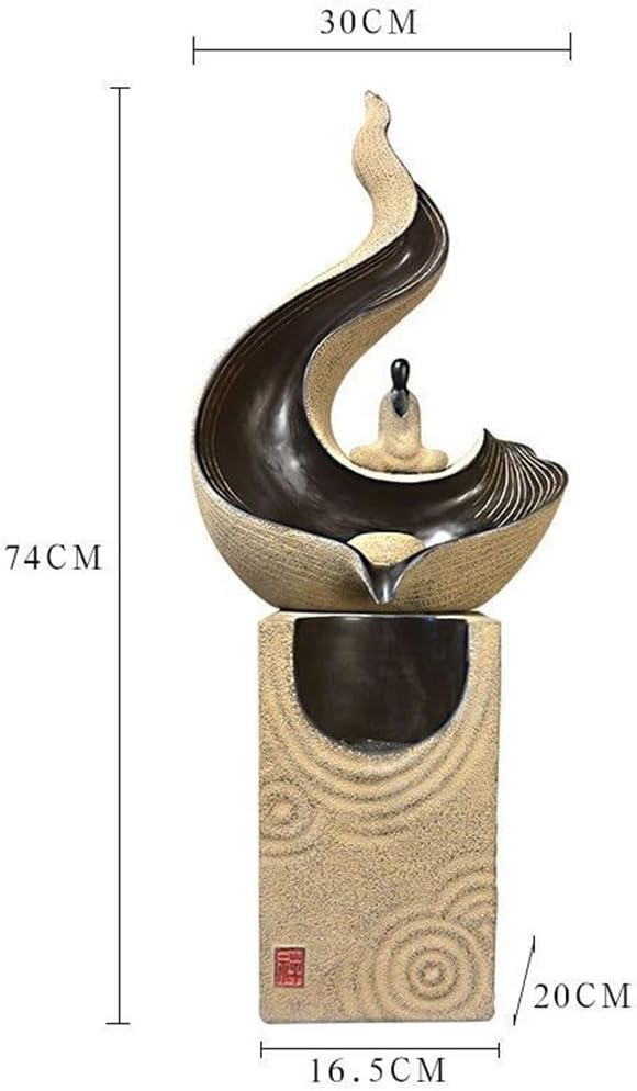 Water Circulation Decorative Tabletop Fountain for Home Office Study Porch