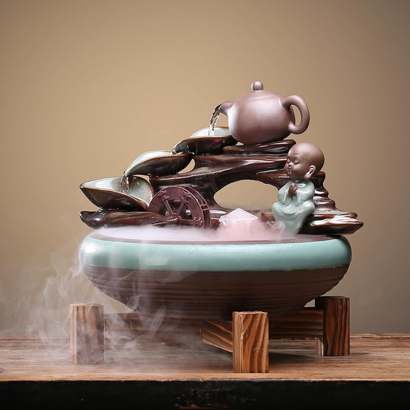 Charming Indoor Tabletop Water Fountain for Home and Office
