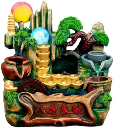 Ecqizer Jinbao Rockery Water Fountain Feng Shui Decor