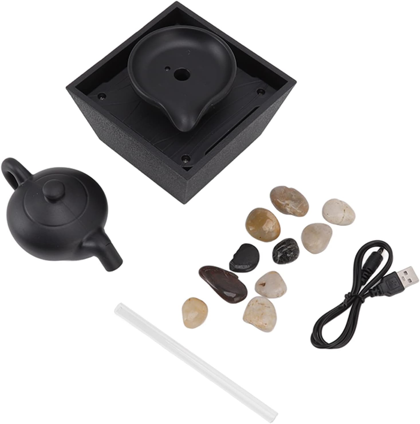Floating Teapot Waterfall Office Desk Fountain Decoration