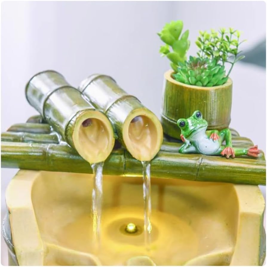 Large Bamboo Fountain for Home Office Decor