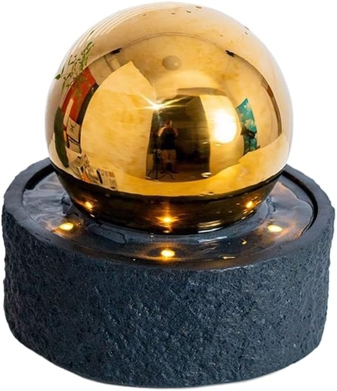 Modern Tabletop Fountain Black Design Water Feature