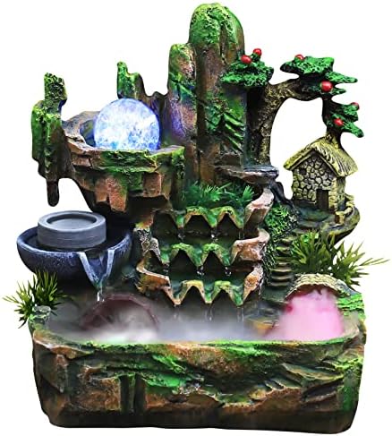 Elegant Indoor Waterfall Fountain with LED and Fog