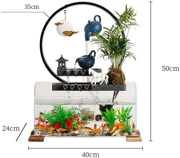 Indoor Fountain Tabletop Water Feature for Home Office Decor