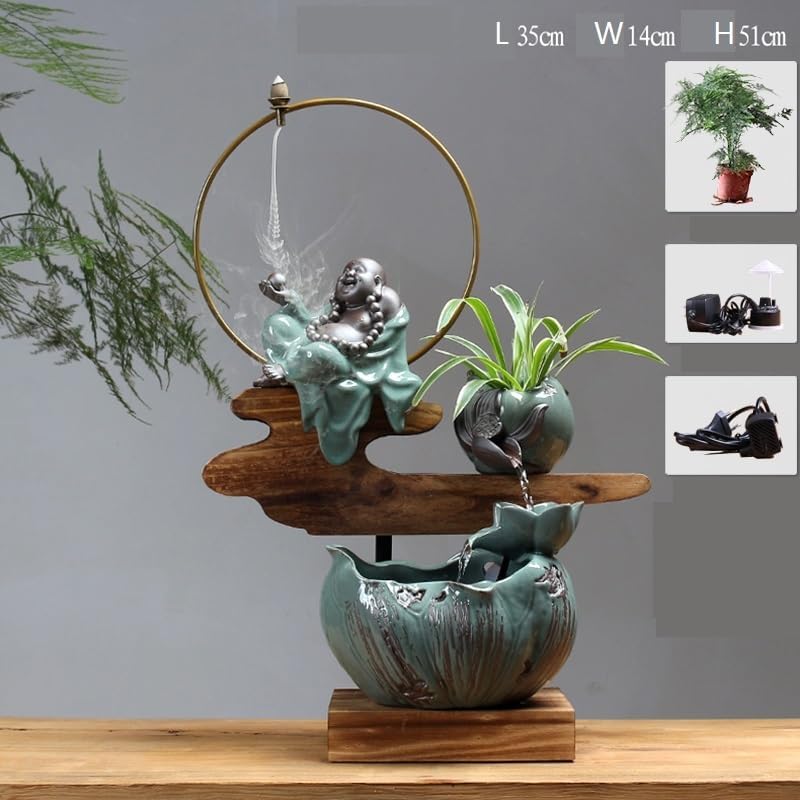 Indoor Water Fountain with Zen Waterfall Design 1