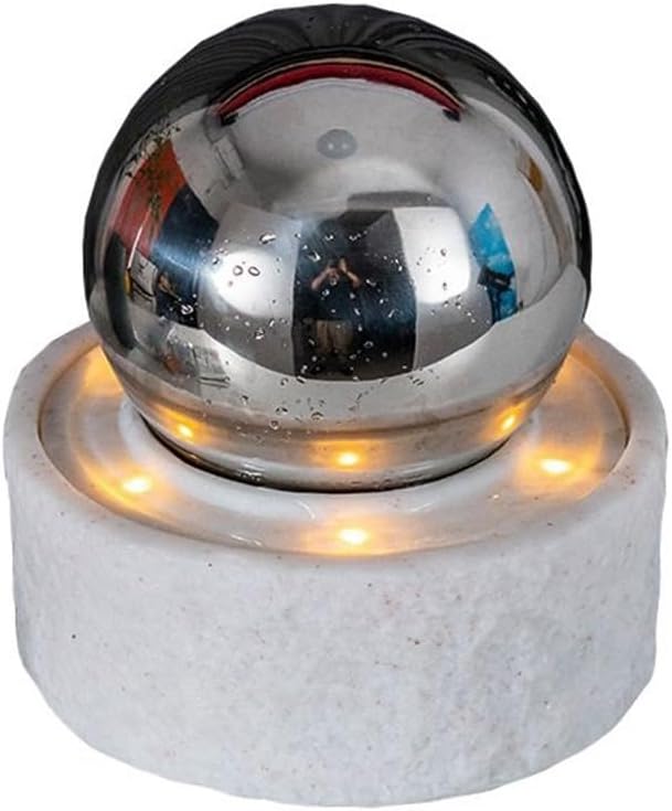 Modern White Desktop Water Fountain with Light