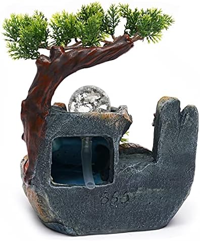 Mini Rockery Fountain Waterfall Indoor Desktop Ornament