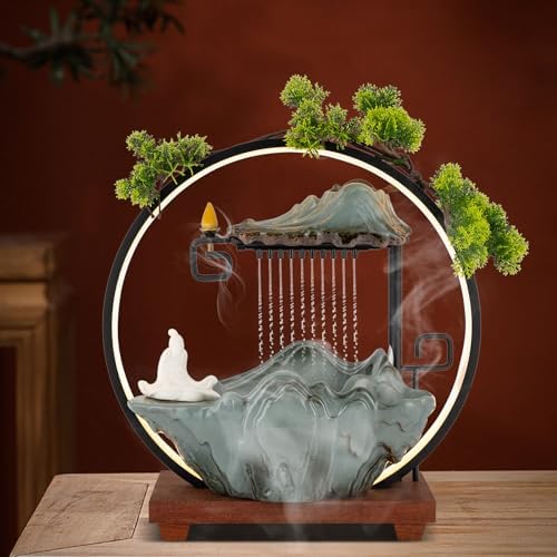 Tabletop Fountain with Light and Atomizer