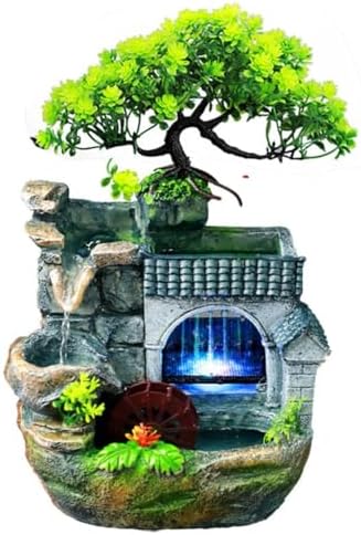 Mini Rockery Water Fountain Humidifier Decor
