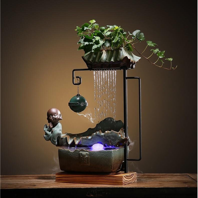 Chinese Style Tabletop Indoor Fountain With Humidifier