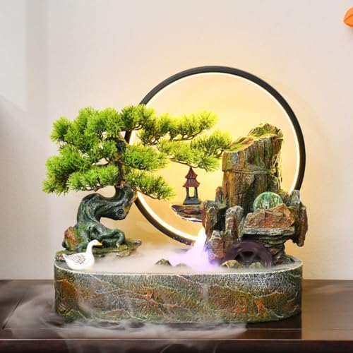 Rockery Water Fountain for Desk or Office Decor