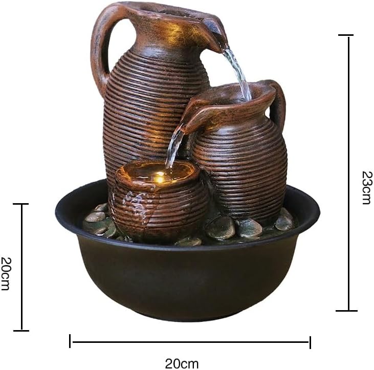 Indoor Tabletop Waterfall Fountain with Feng Shui Design