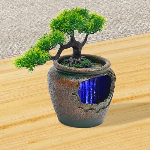 BenHookyle Tabletop Fountain Ornament with LED Light