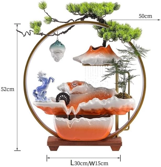 Water Fountains Indoor Chinese Style Self-Circulating Decor