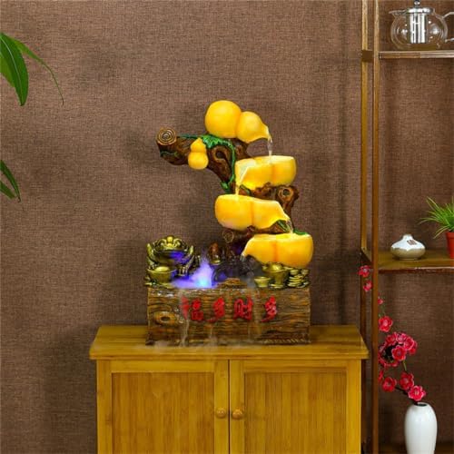 Calabash Water Ornament for Home Office Desktop Decor Fountain
