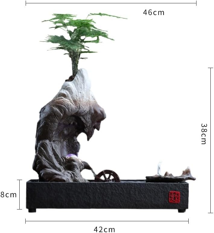 Zen Waterfall Tabletop Fountain Decor Humidifier