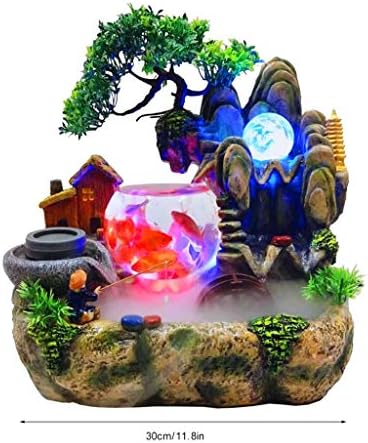 Resin Rockery Water Fountain for Office Desk Home Decoration