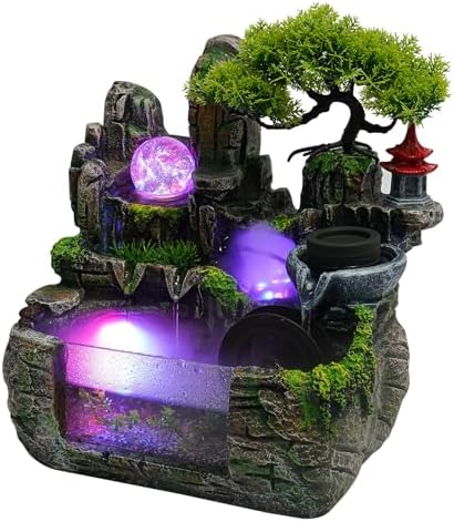 Rockery Stream Tabletop Fountain for Home and Office